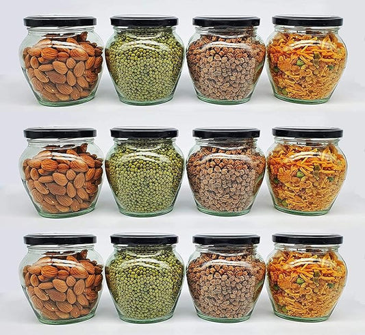Transparent Glass Jar